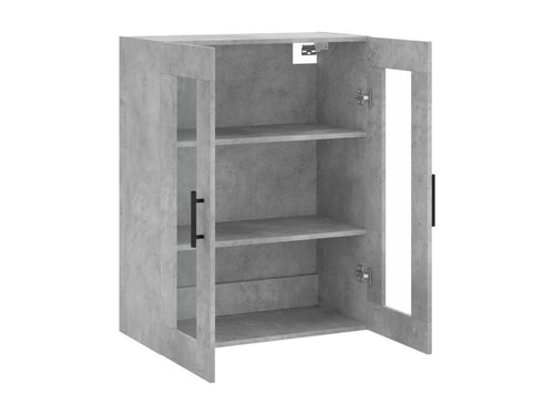 Concrete grey wall cabinet 69.5x34x90 cm ATQE64782
