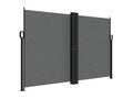 Anthracite retractable side awning 160x600 cm QWAM36732