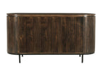 Boisona 2-Door Buffet, 180 cm Wide, Solid Mango Wood and Walnut Finish ZHQT45850