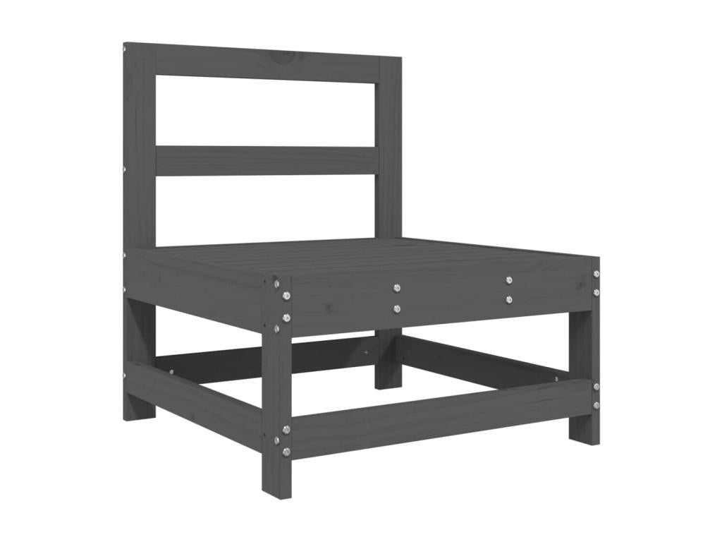 7-piece garden furniture set, grey, solid pine wood DXTV71115