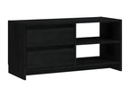 Black TV stand 80x31x39 cm Solid pine wood YBPF17053