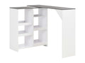 White standing high dining table 138x40x120 cm 0902047 JZXP76210