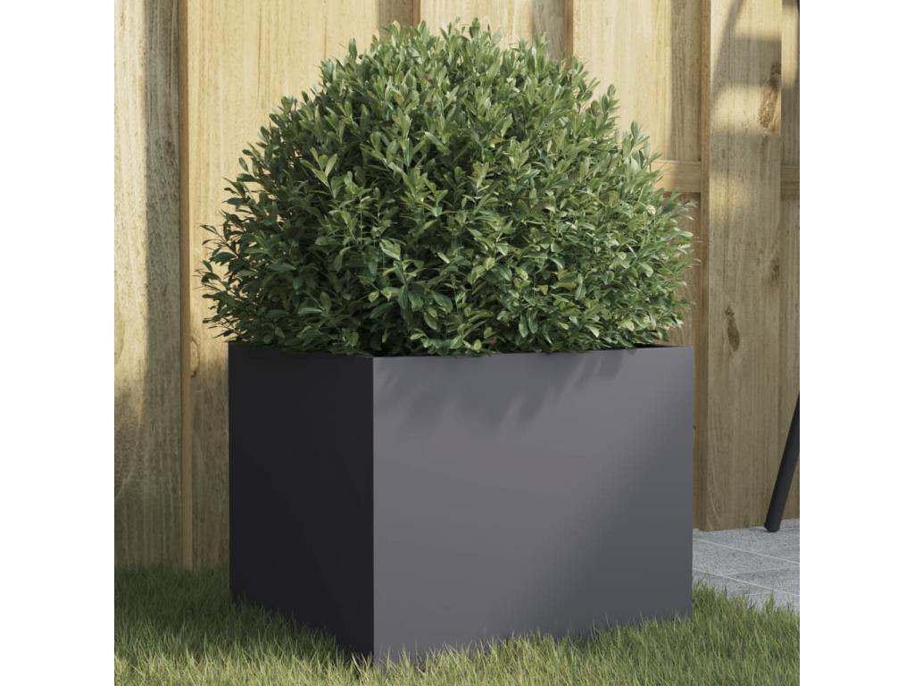 Anthracite planter 32x30x29 cm cold-rolled steel DOTY26551
