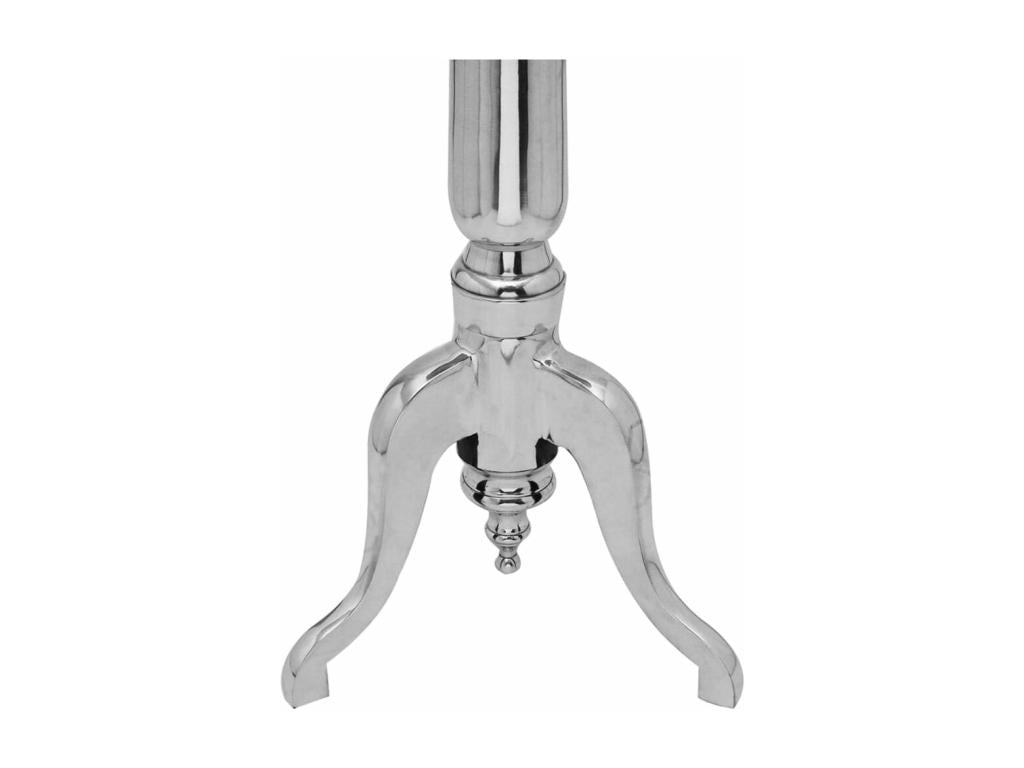 Round Side Table, Silver Aluminum, TSBH61482