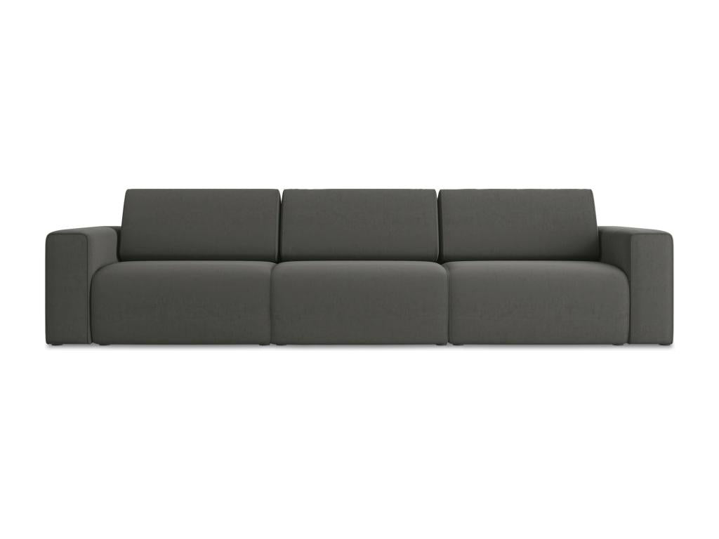 4-seater modular sofa in Nobellea - steel - Nobellea LFJS85853
