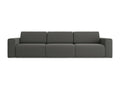 4-seater modular sofa in Nobellea - steel - Nobellea LFJS85853