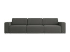 4-seater modular sofa in Nobellea - steel - Nobellea LFJS85853
