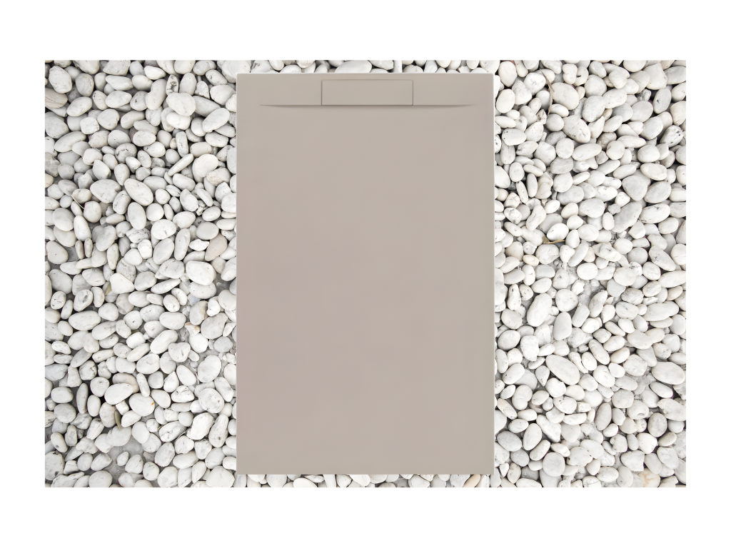 Boisona 1001 Shower Tray 150x85 cm Boisona PLUS Line in Resin and Marble Powder with Side Grid in Marble Resin GEHY87965