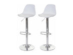Elariva-B14 bar stool set of 2 white UAHA55798