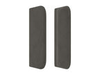 Headboard with wings, Dark Grey, 103x16x78-88 cm, Velvet, AYRQ96573