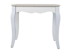 White wooden corner table 53x35x47h LGHZ32892