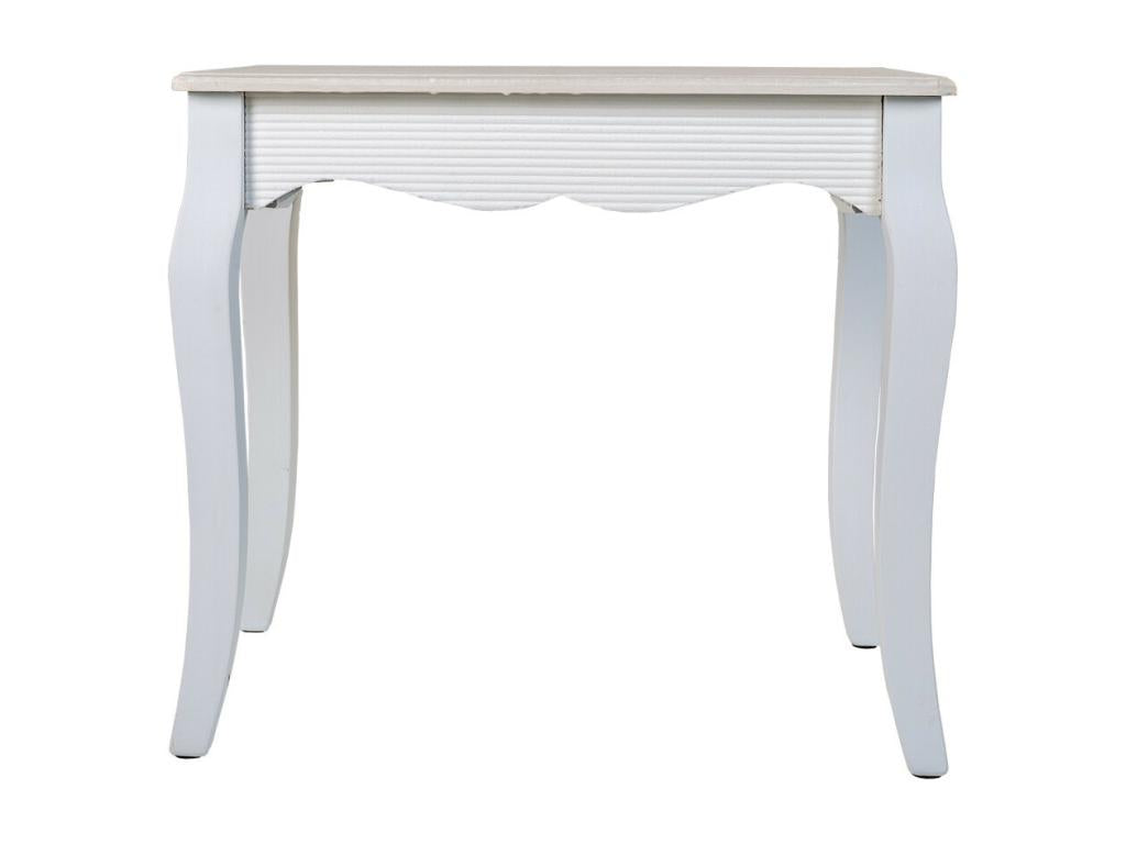 White wooden corner table 53x35x47h LGHZ32892