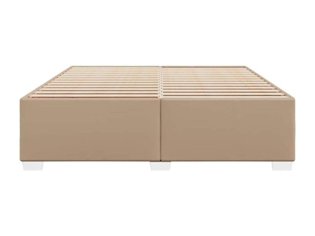 Cappuccino 180x200 cm faux leather bed frame without mattress MUXQ99684