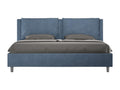 Boisona SMEN50075 Upholstered Storage Bed 180x210 cm Blue Microfiber