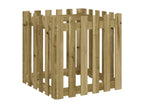 Planter with fence design 60x60x60 cm impregnated pine BVPY77756