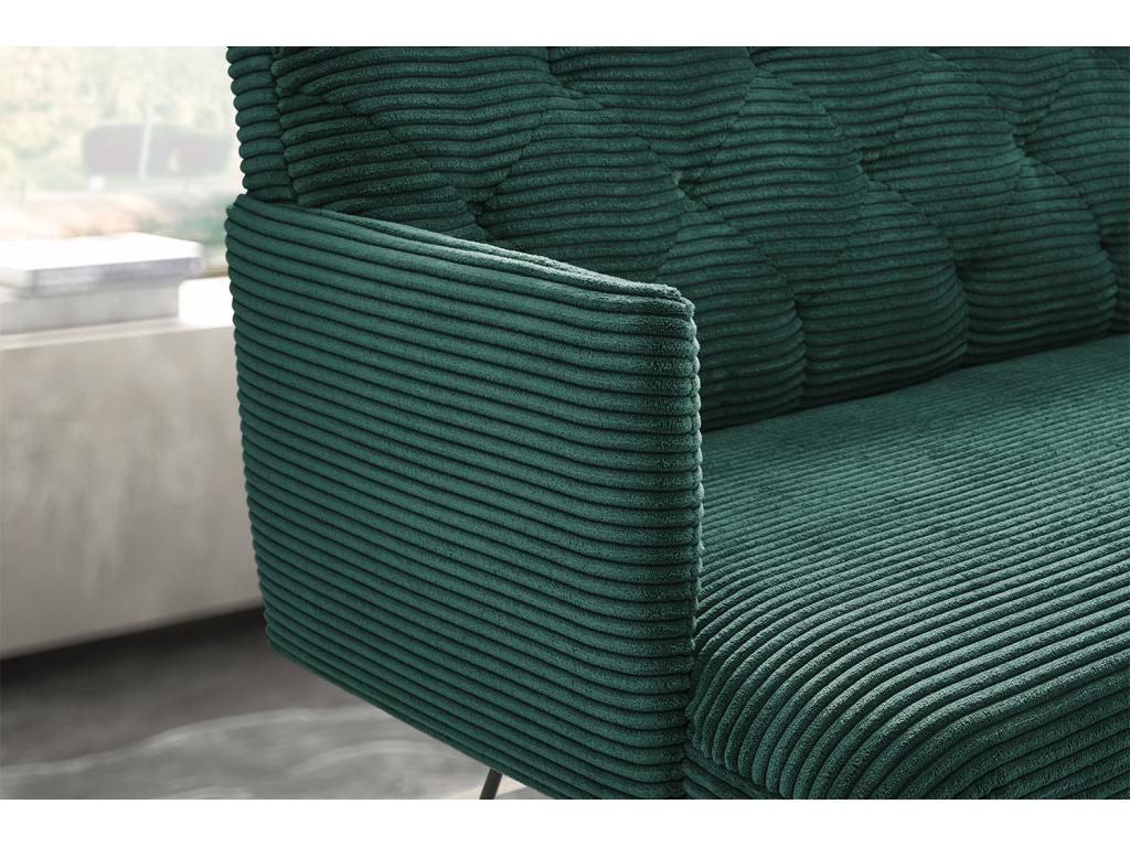 Bench - emerald green corduroy - Boisona KUIF70457