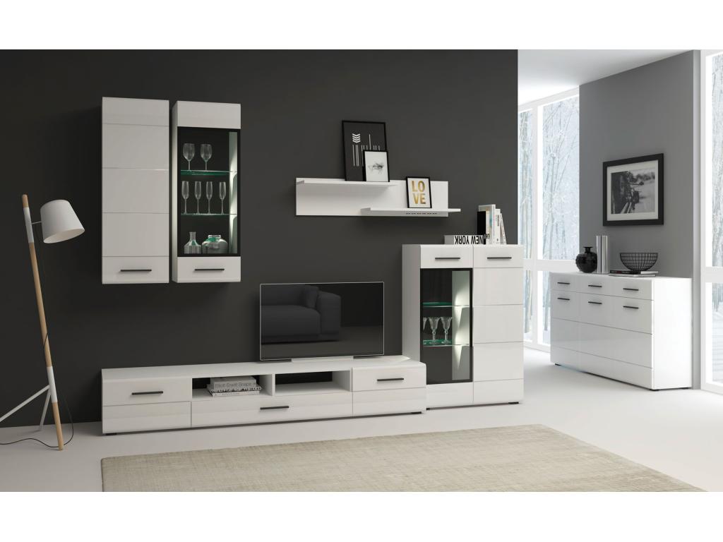 Wall-Mounted Shelf Unit 110cm White XGJV25762