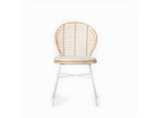 Outdoor chair in natural fiber, white, 51x89 cm - Nobelea EHEZ27391