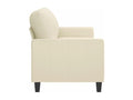 2-seater sofa, cream, 140 cm, faux leather, FWIR18691