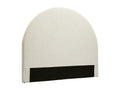 Round headboard in beige fabric L160 cm NAOMY HEIK75283