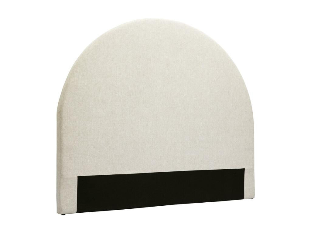 Round headboard in beige fabric L160 cm NAOMY HEIK75283