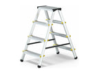 Aluminum ladder stool, 4 steps, 4x4, double-sided, 125 kg capacity, IFCZ42923