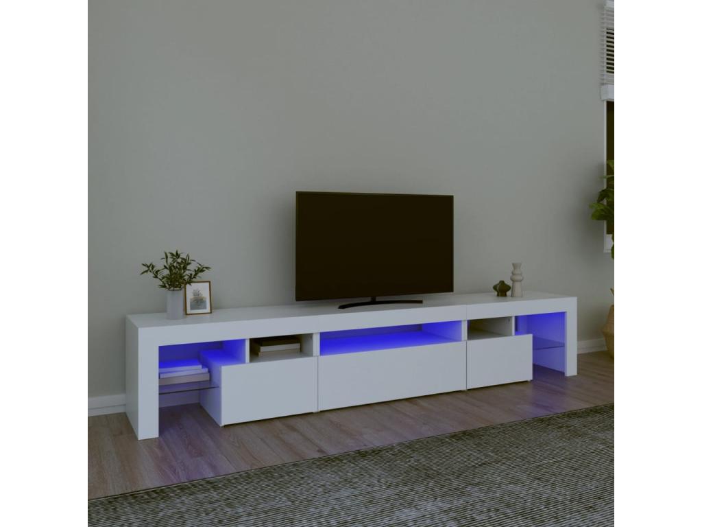 TV stand with Nobelleaères LED White 215x36.5x40 cm UTSV81991