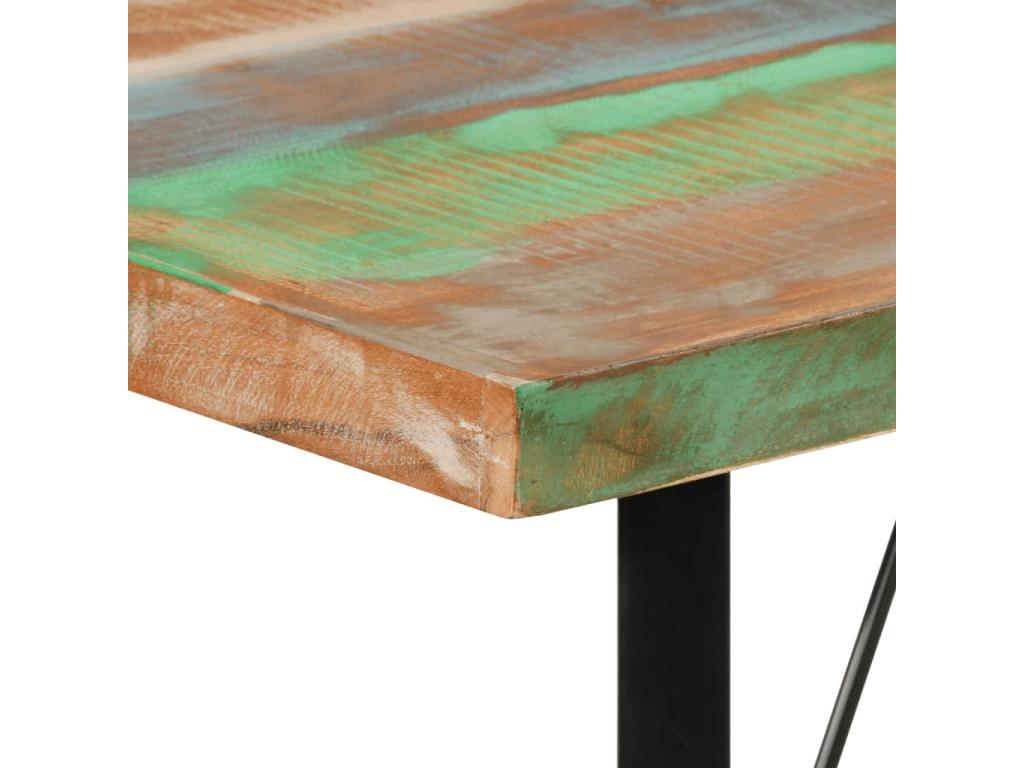 Bar table 110x55x107 cm reclaimed solid wood and iron YZMO82317