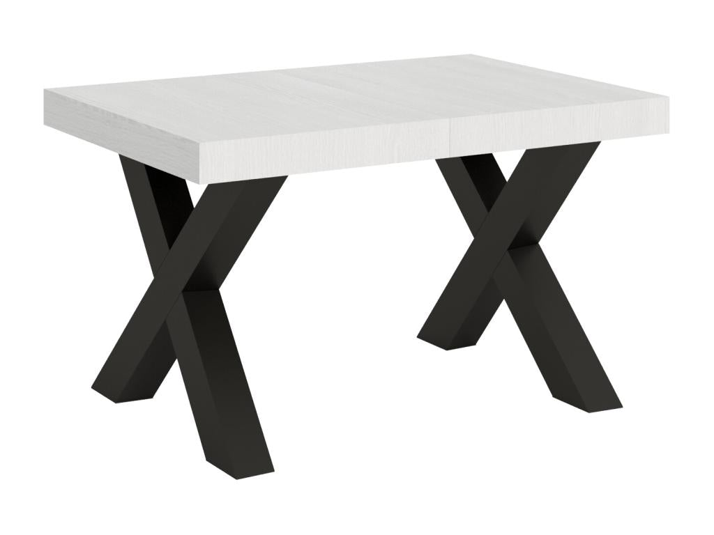 Extendable table 90x120/224 cm Boisona White Ash frame Anthracite PBVJ49612
