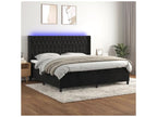 Nobellea bed base with mattress and LED, Black 200x200 Velvet VVUR31621