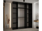 Boisona 4 Sliding Door Wardrobe 235.2/190/60 3 Doors Black/White/Gold HFIM85201