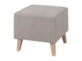 Nobellea 103 Grey Pouf 45x51x51cm Plastic Legs EDQP95324