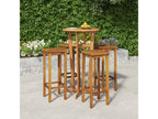 Boisona 5-piece solid wood garden bar set XDTH53498