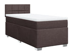 Boisona bed base with mattress, dark brown, 80x200 cm, VMMS96558