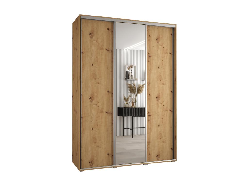 Boisona 3 Sliding Door Wardrobe 235.2/170/60 3 Doors Boisona/Silver GFMY19484