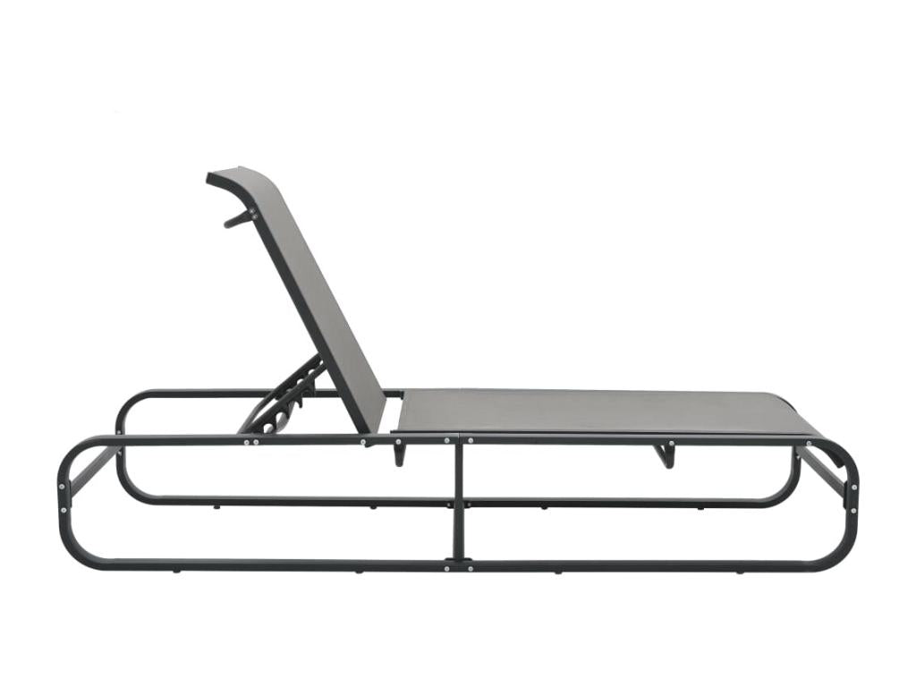 Aluminium and textilene chaise longue USBL77880