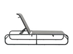 Aluminium and textilene chaise longue USBL77880