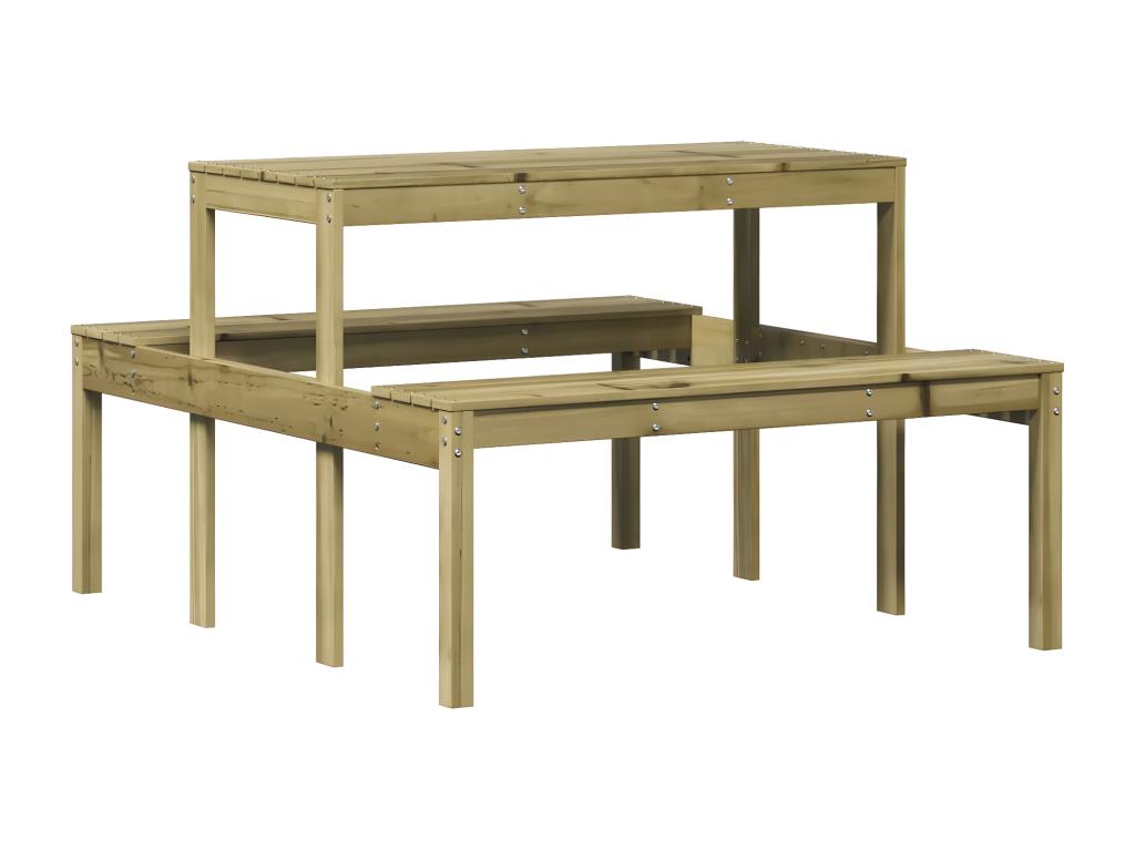 Nobellea - Picnic table 110x134x75 cm impregnated pine wood KSHY93143