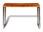 Dining table with steel legs, wood EIGE54050