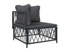 6-piece garden furniture set with cushions, anthracite steel XPBD10763