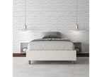 Boisona BYGR97468 Upholstered Storage Bed 140x210 White Faux Leather