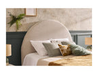 Round headboard in beige fabric L160 cm NAOMY HEIK75283