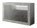 Sideboard, living room sideboard, kitchen pantry, Made in Italy, 138x42x86 cm, Cement and Slate, MNVE54500