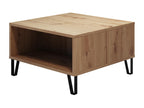 Coffee table - Oak melamine - Natural - 60 x 37 x 60 cm DGHF59101