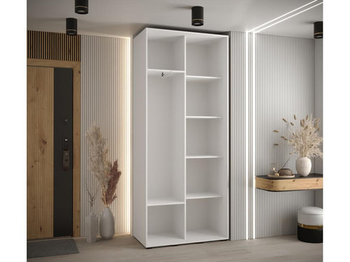 Boisona 5 Sliding Door Wardrobe 235.2/120/45 2 Doors White/Boisona/Black QEXJ82168