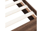 Bed frame without mattress, brown oak, 140x190 cm, YYTZ21892