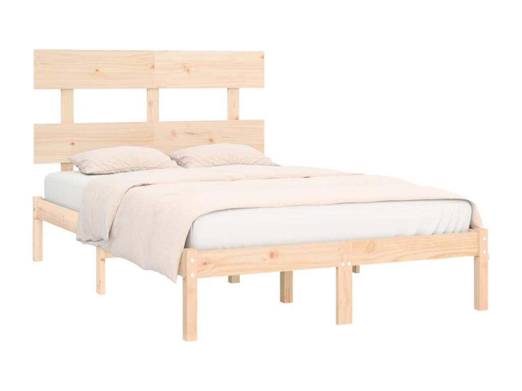 Bed frame without mattress 120x190 cm solid wood VSRZ55579