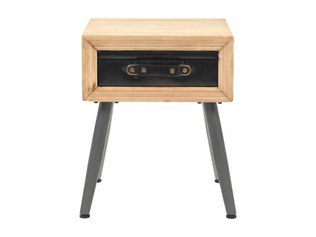 Bedside table, solid fir wood, 43x38x50 cm, GALE37653