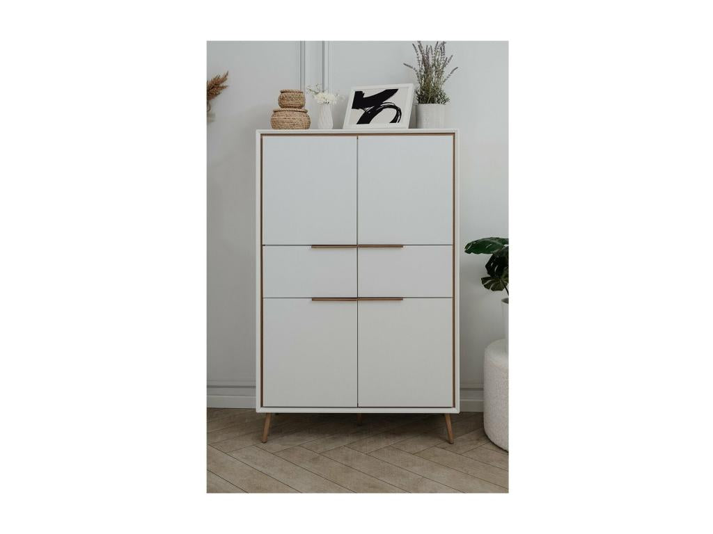 High sideboard with 4 doors and 2 drawers, 140 cm high - Elariva BZPW54082