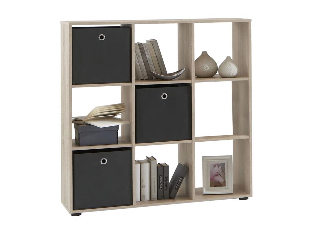 Nobellea 9-Compartment Design Shelf 108cm Oak VCOT11720